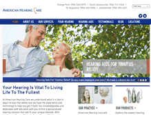 Tablet Screenshot of americanhearingcare.net